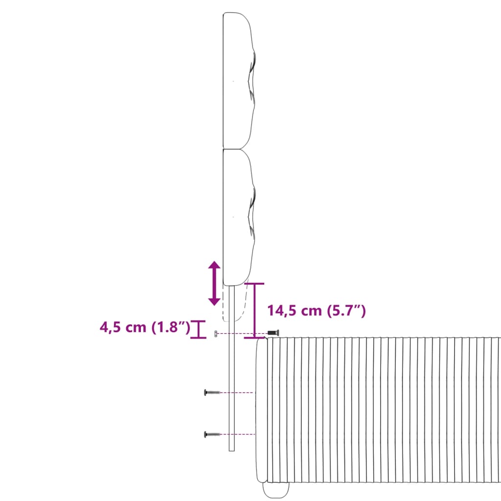 vidaXL Sommier à lattes de lit et matelas Gris clair 90x200 cm Velours