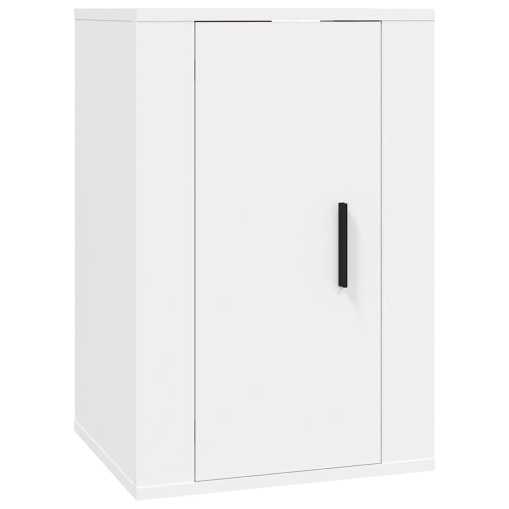 vidaXL Ensemble de meubles TV 2 pcs Blanc Bois d'ingénierie