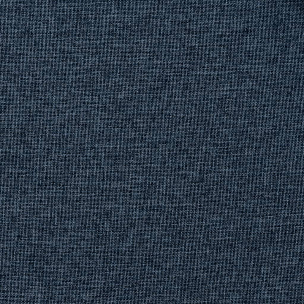 vidaXL Rideaux occultants aspect lin avec crochets 2pcs Bleu 140x225cm