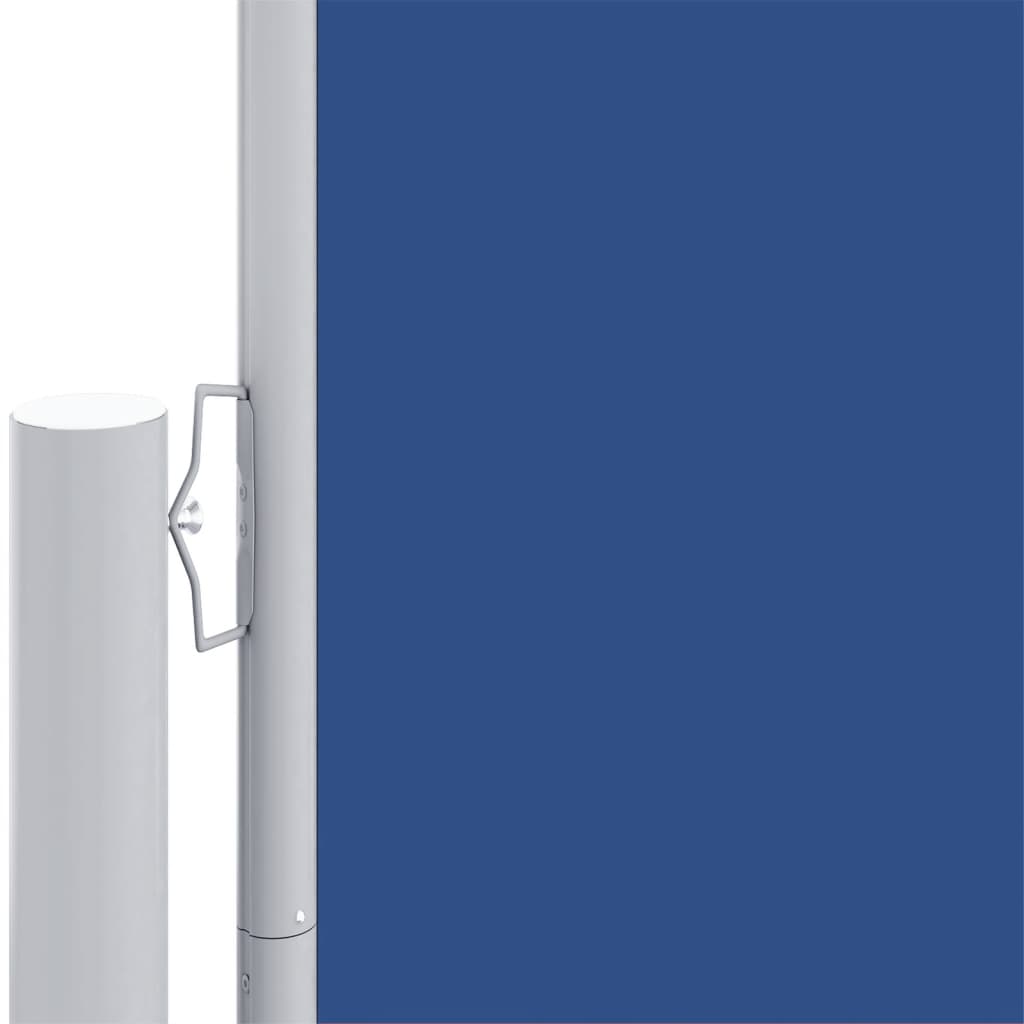 vidaXL Auvent latéral rétractable Bleu 220x1200 cm