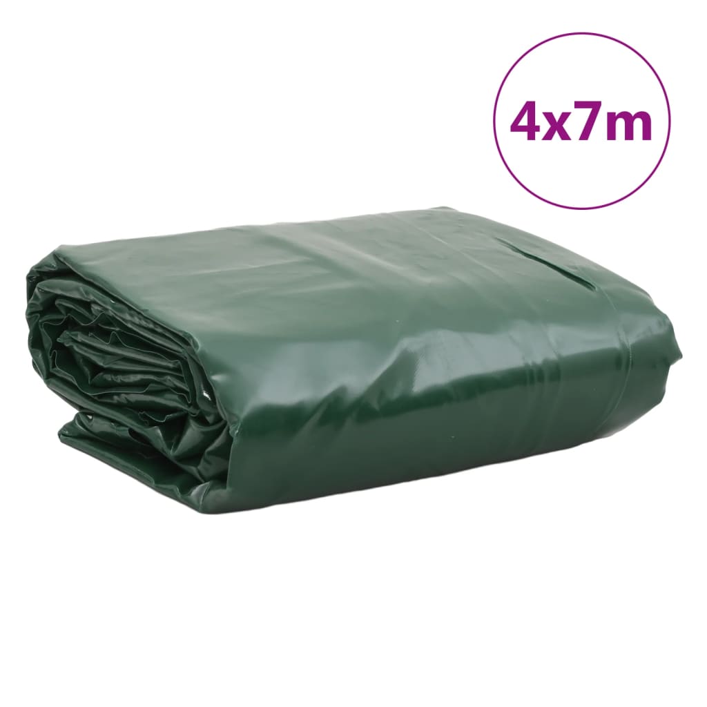vidaXL Bâche vert 4x7 m 650 g/m²
