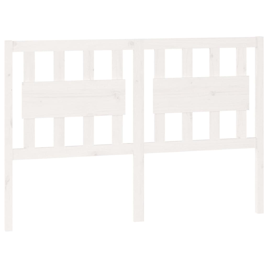 vidaXL Tête de lit blanc 140,5x4x100 cm bois massif de pin
