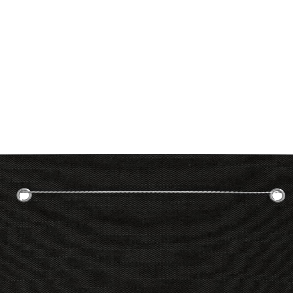 vidaXL Écran de balcon Noir 80x240 cm Tissu Oxford