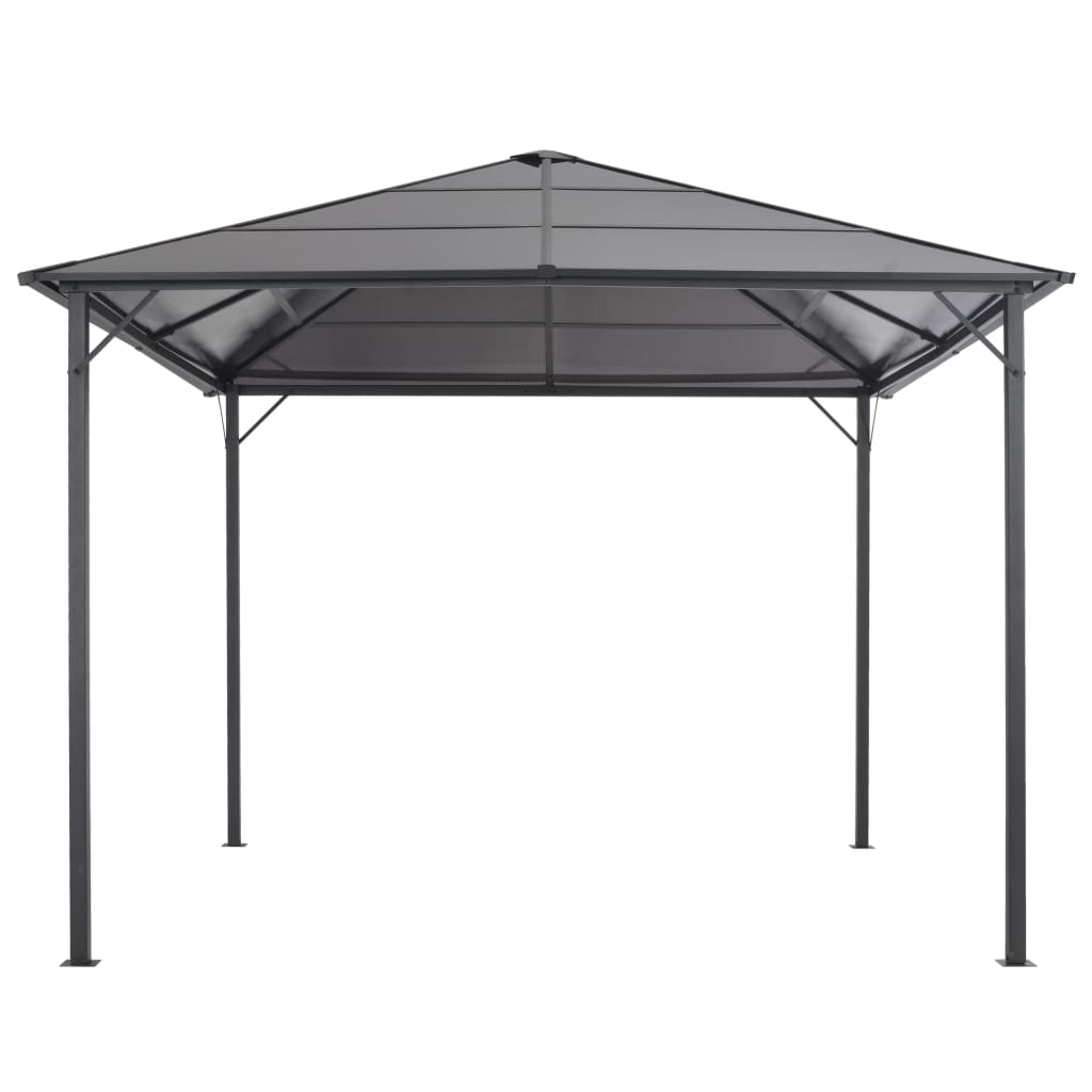 vidaXL Tonnelle avec toit Aluminium 3x3 m Noir