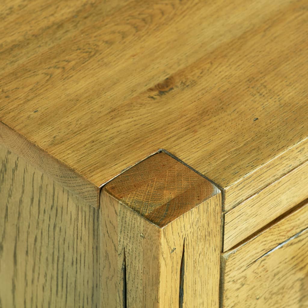 vidaXL Table de chevet à 3 tiroirs 40x30x54 cm Bois de chêne rustique