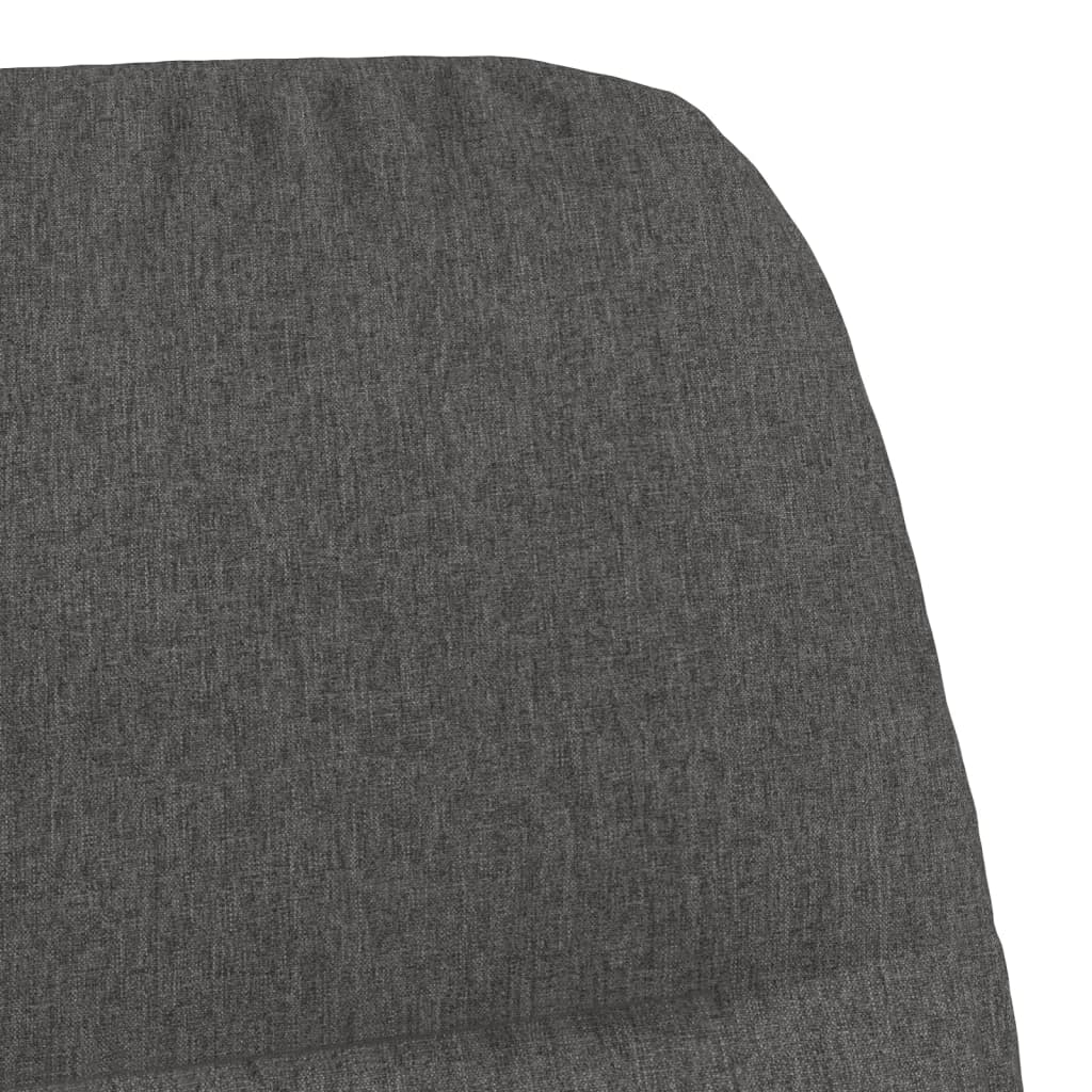 vidaXL Chaise de relaxation Gris foncé Tissu