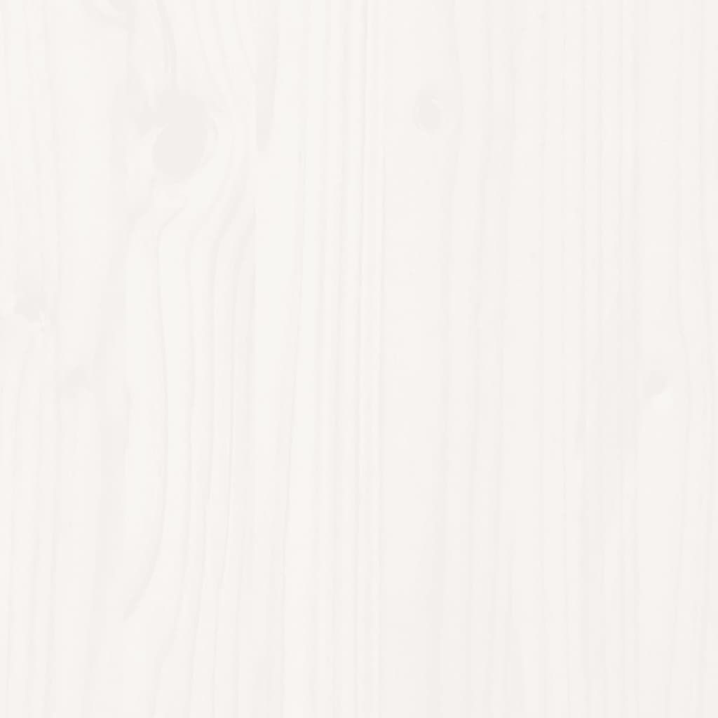 vidaXL Repose-pied de jardin blanc 62x31,5x52 cm bois de pin massif