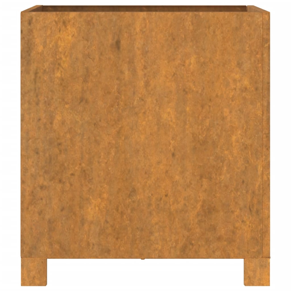 vidaXL Jardinière avec pieds Rouillé 42x40x43 cm Acier corten