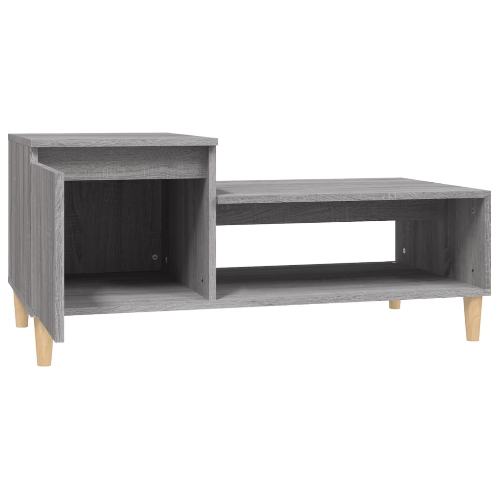 vidaXL Table basse Sonoma gris 100x50x45 cm Bois d'ingénierie
