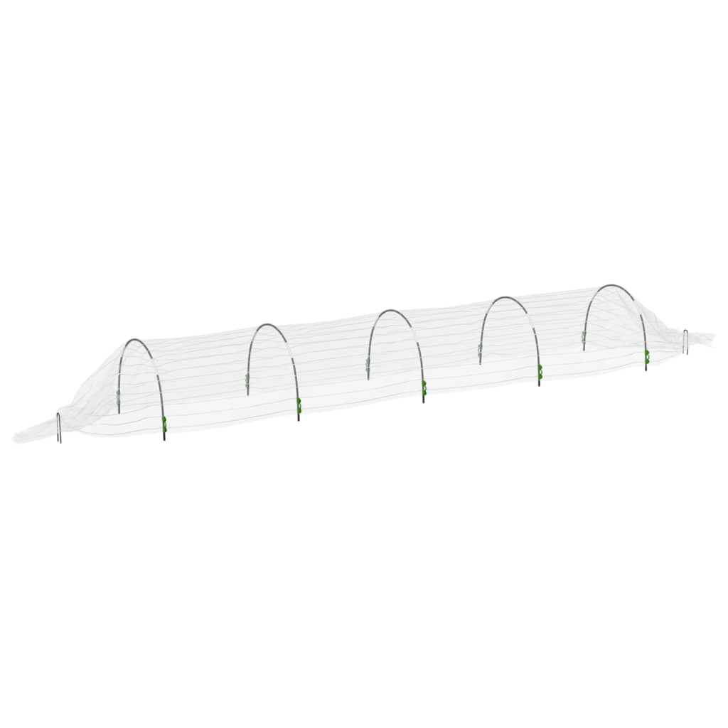 vidaXL Tunnels en filet 2 pcs 1,5x5 m fibre de verre et PP