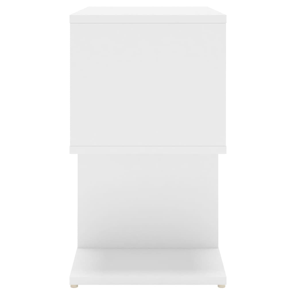 vidaXL Tables de chevet 2 pcs Blanc 50x30x51,5 cm Aggloméré