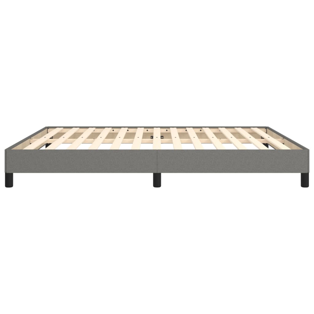 vidaXL Cadre de lit sans matelas gris foncé 180x200 cm tissu