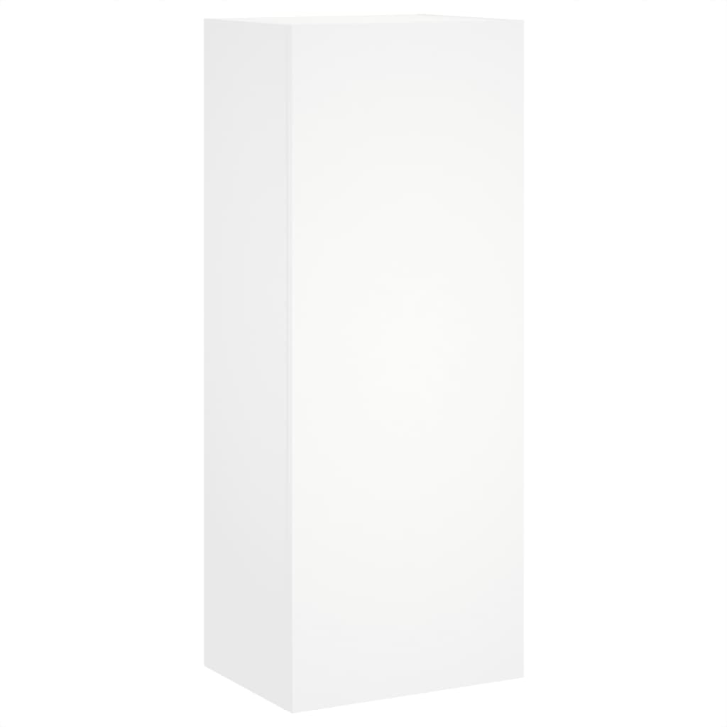 vidaXL Meuble TV mural blanc 40,5x30x90 cm bois d'ingénierie