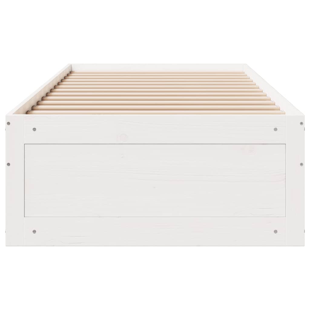 vidaXL Cadre de lit sans matelas avec tiroirs 90x190 cm bois de pin