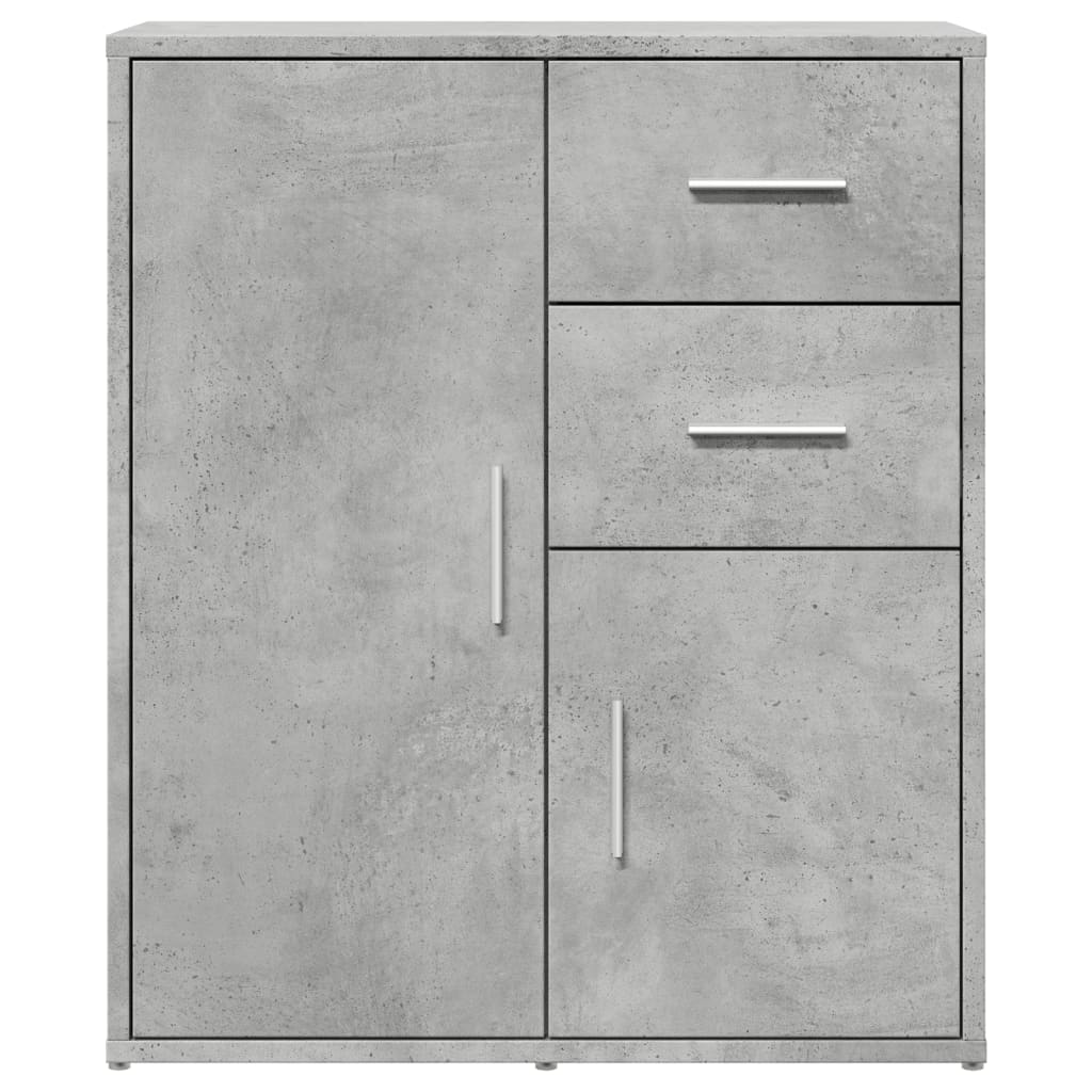 vidaXL Buffet gris béton 60x31x70 cm bois d'ingénierie