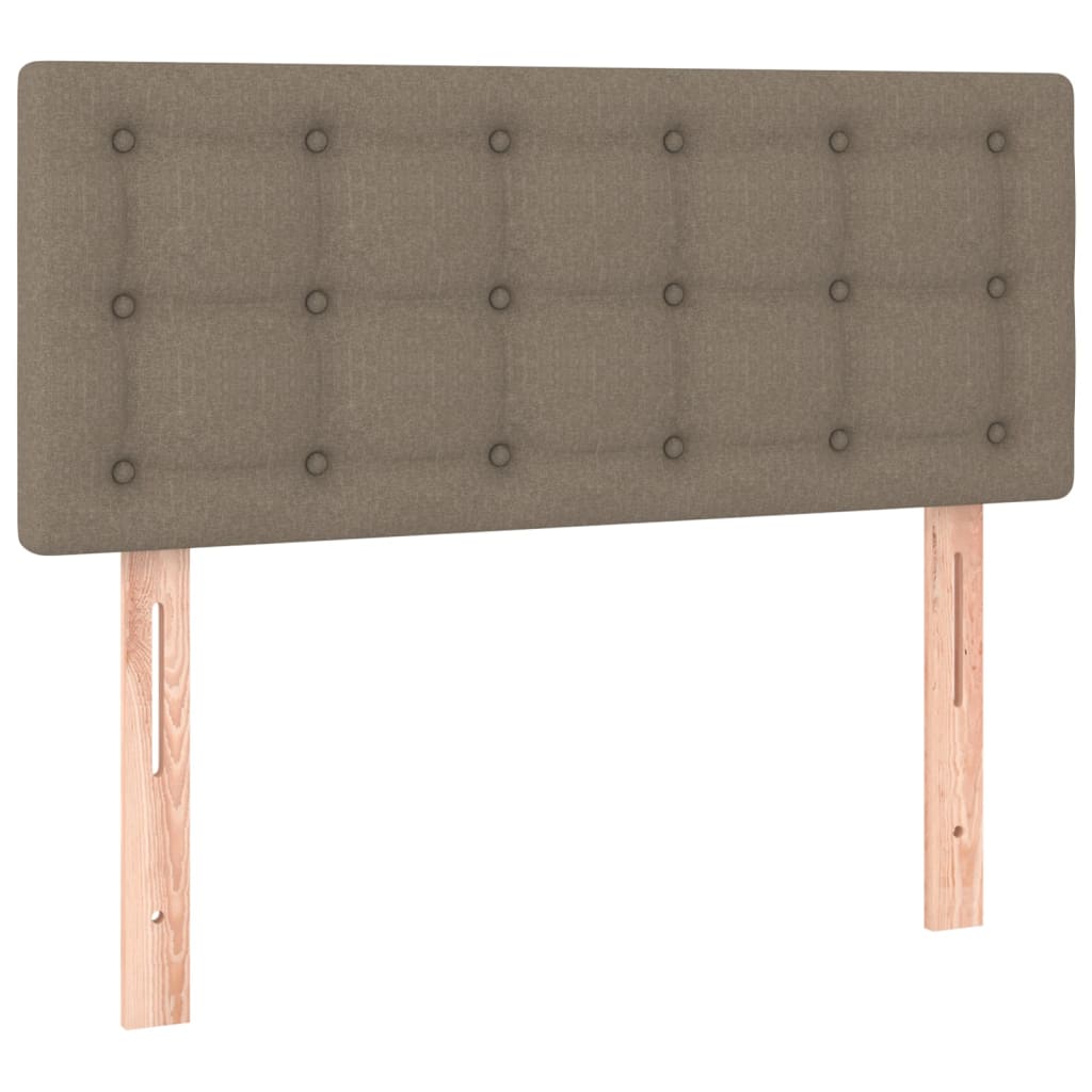 vidaXL Tête de lit à LED Taupe 80x5x78/88 cm Tissu