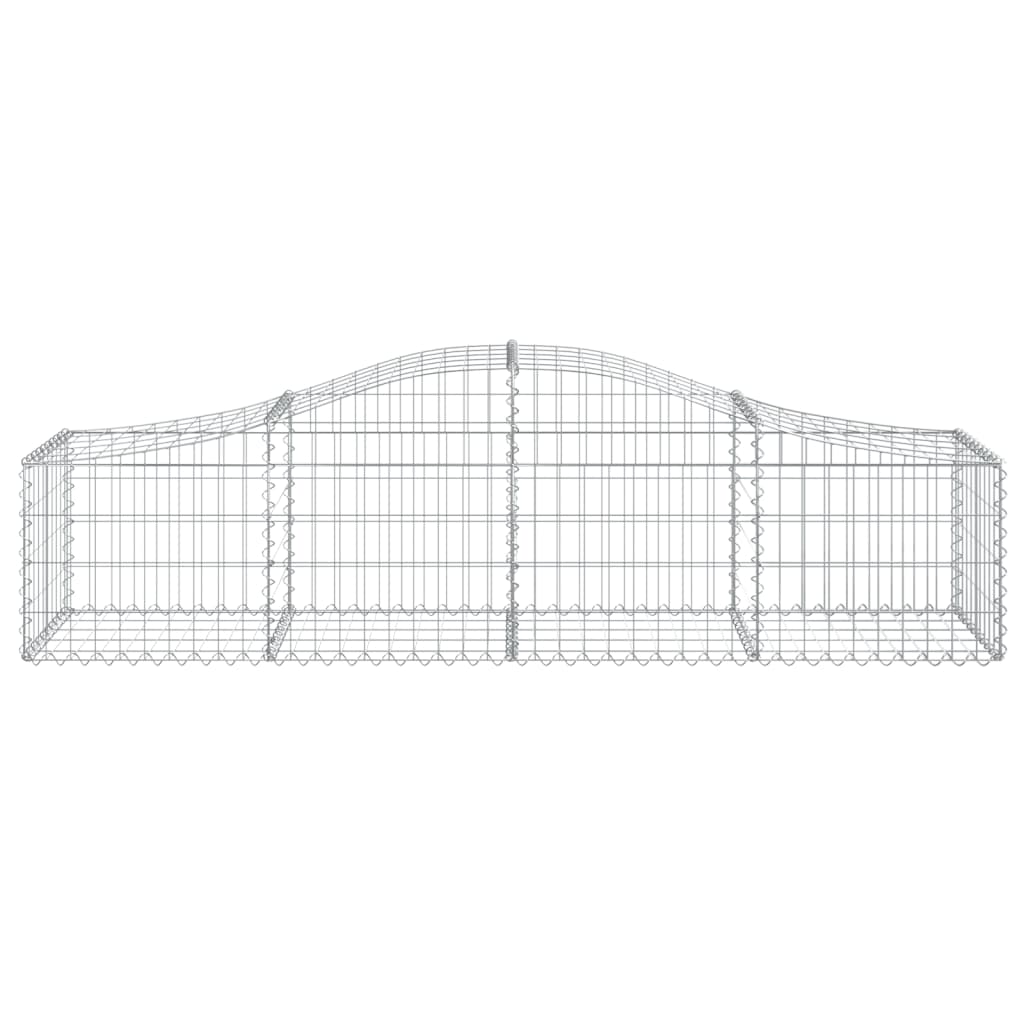 vidaXL Paniers à gabions arqués 8 pcs 200x50x40/60 cm fer galvanisé