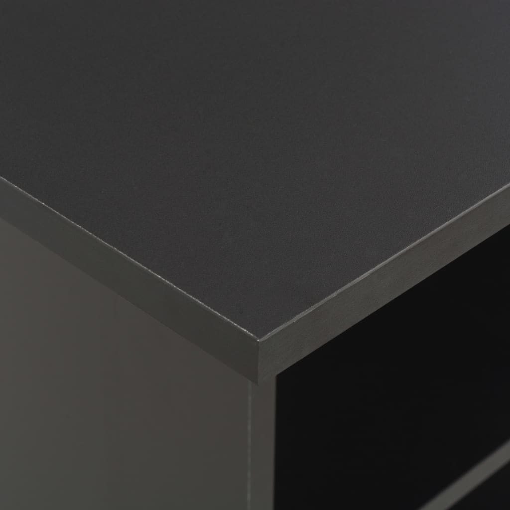 vidaXL Table de bar Noir 60x60x110 cm