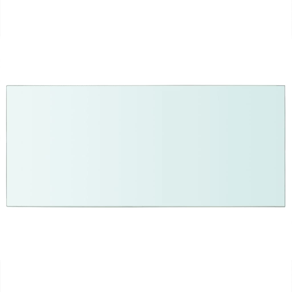 vidaXL Panneau pour étagère Verre transparent 50 x 25 cm