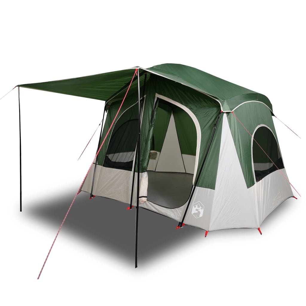 vidaXL Tente de camping de cabine 5 personnes vert imperméable