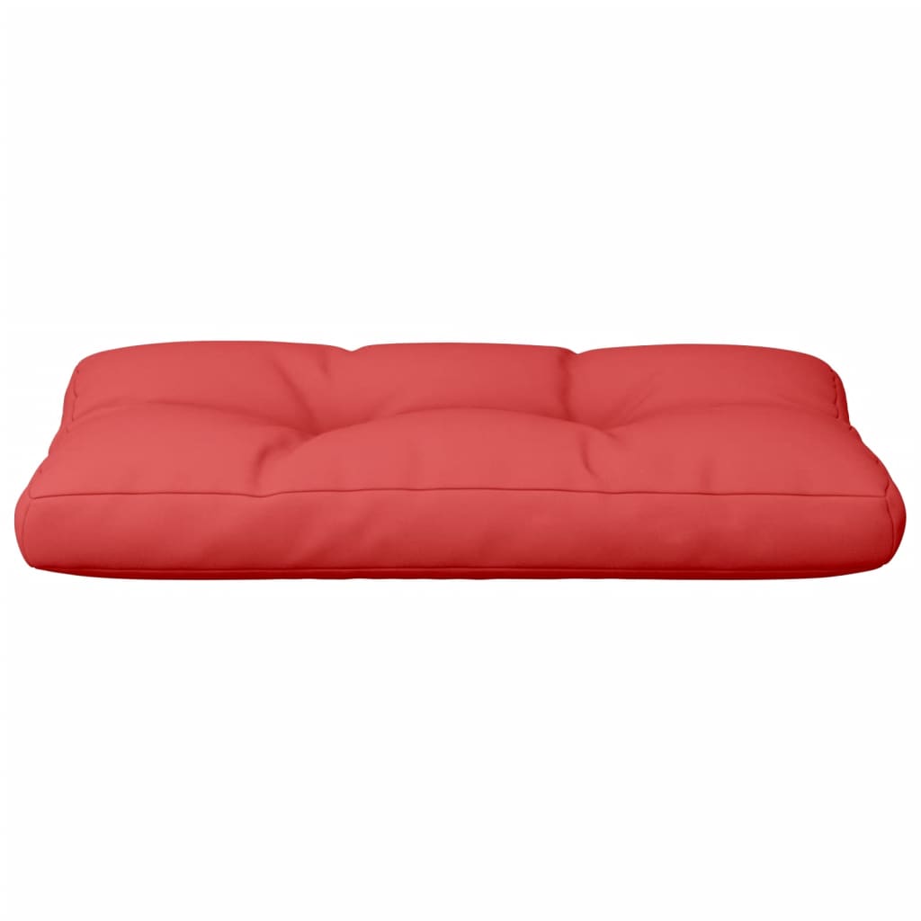 vidaXL Coussin de palette rouge 80x40x12 cm tissu