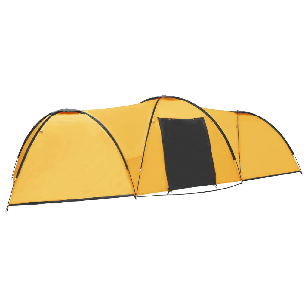 vidaXL Tente igloo de camping 650x240x190 cm 8 personnes Jaune