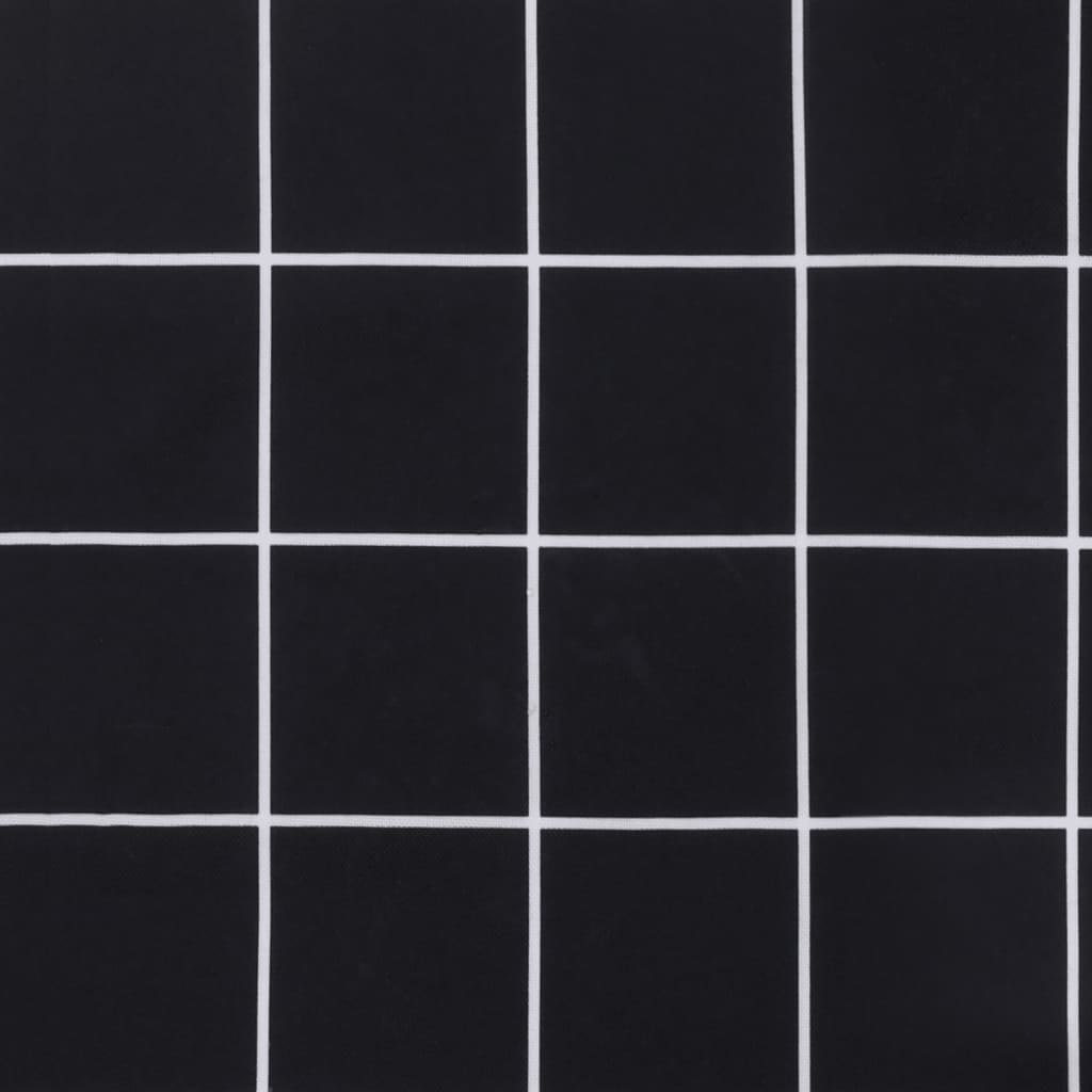 vidaXL Coussins de palette lot de 5 motif à carreaux noir tissu