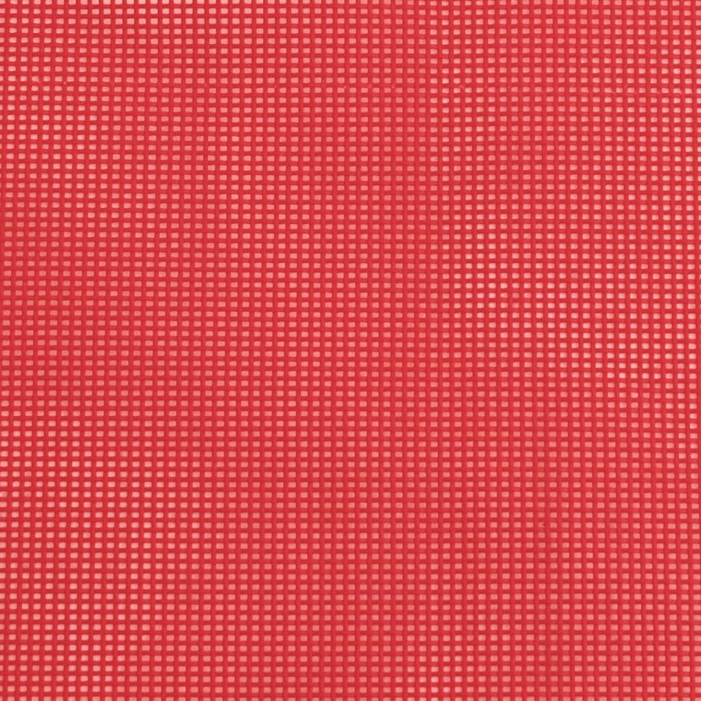 vidaXL Chaises longues pliables lot de 2 rouge textilène et acier