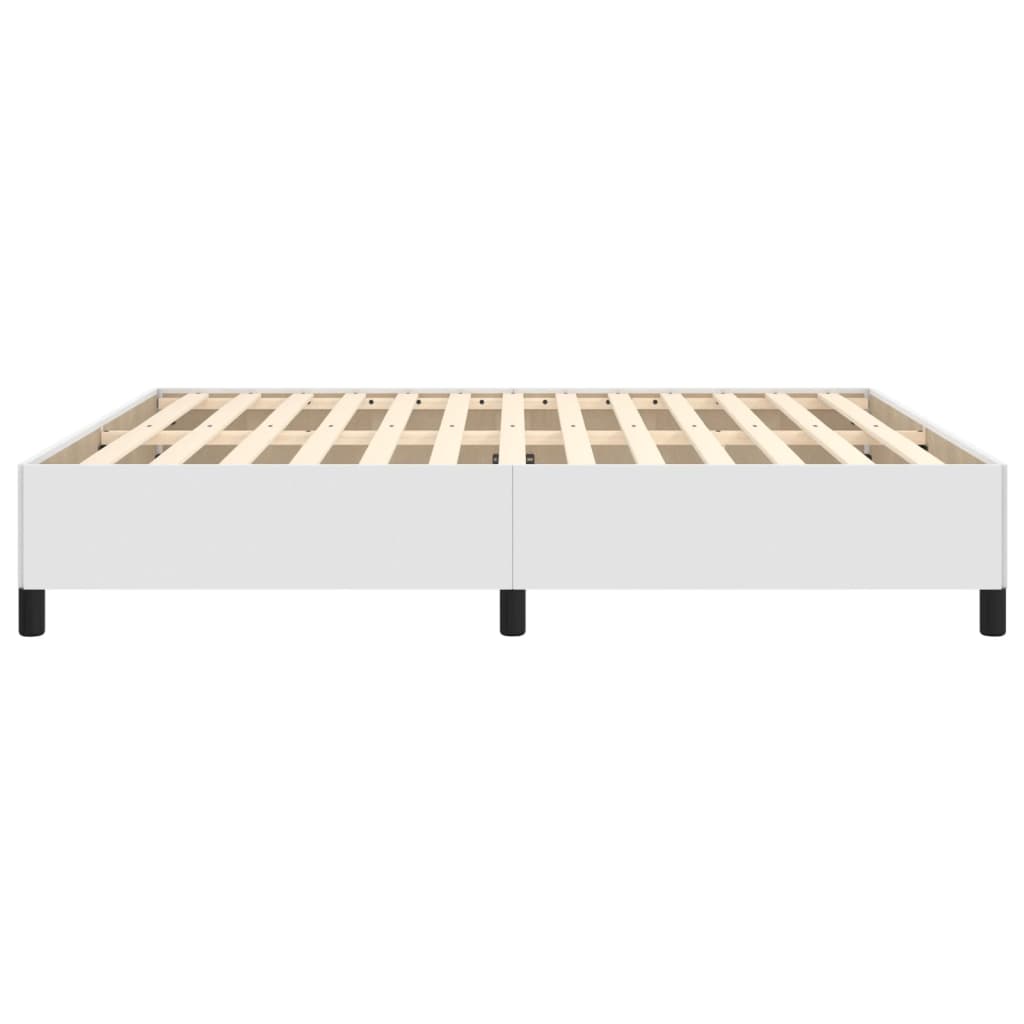 vidaXL Cadre de lit sans matelas blanc 180x200 cm similicuir