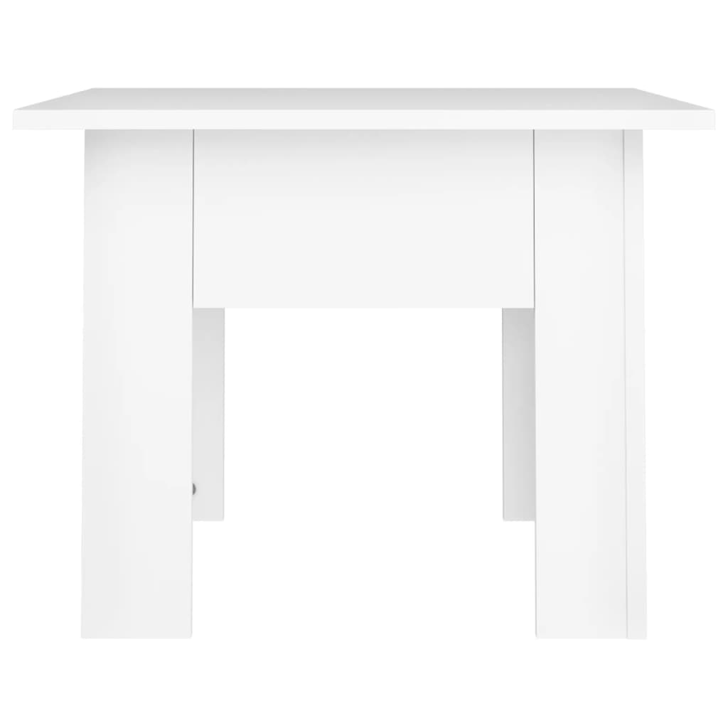 vidaXL Table basse Blanc 55x55x42 cm Aggloméré