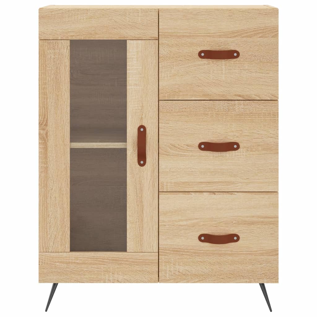 vidaXL Buffet chêne sonoma 69,5x34x90 cm bois d'ingénierie