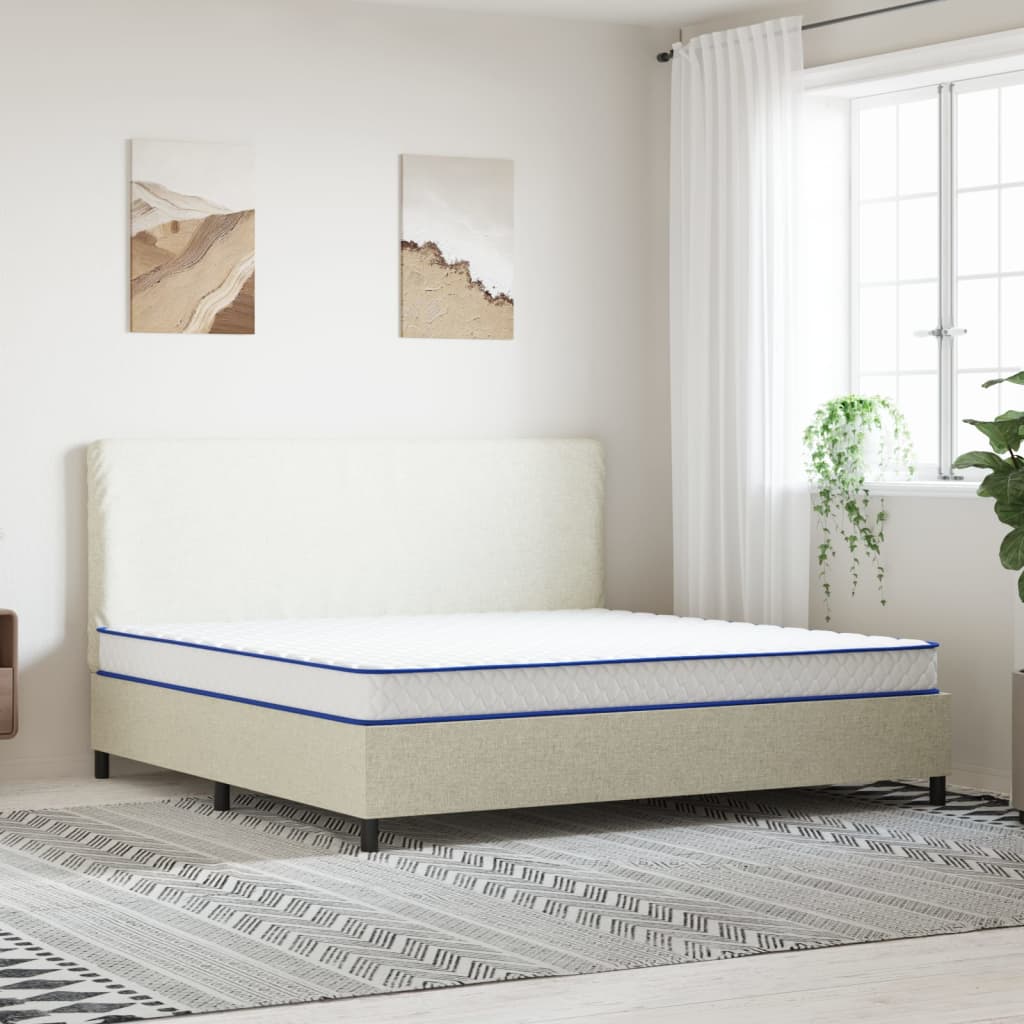 vidaXL Matelas en mousse à mémoire de forme blanc 200x200x17 cm