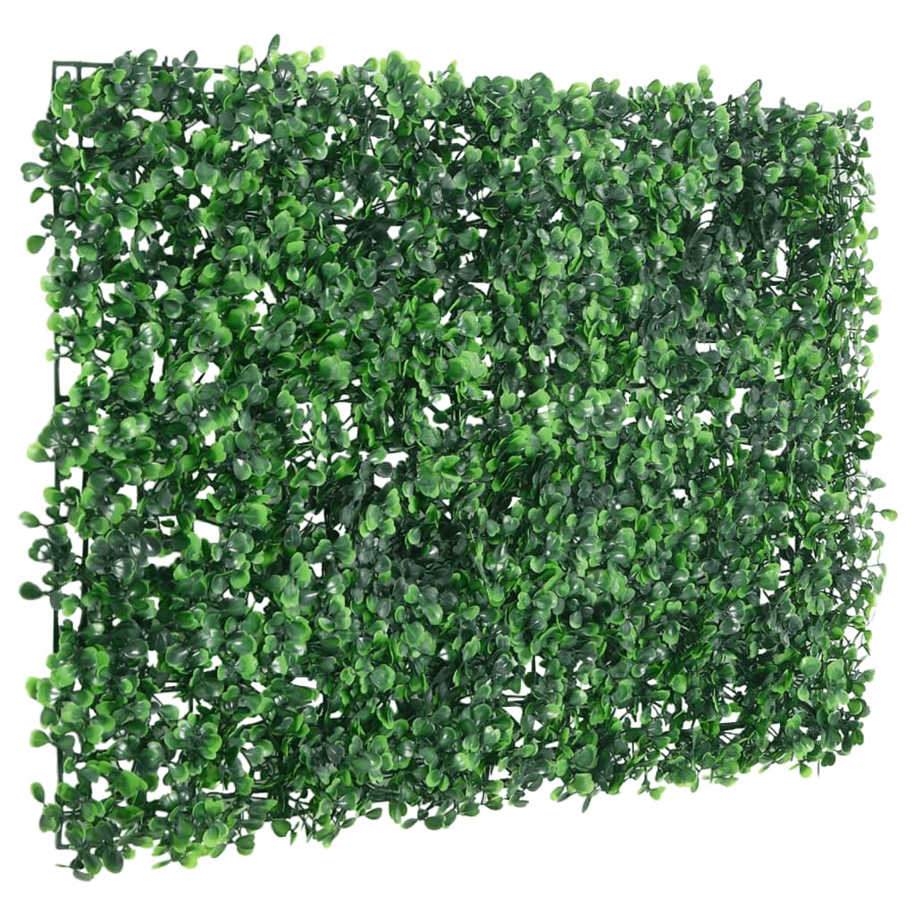  vidaXL Clôture à feuilles d'arbustes artificiels 24 pcs Vert 40x60 cm