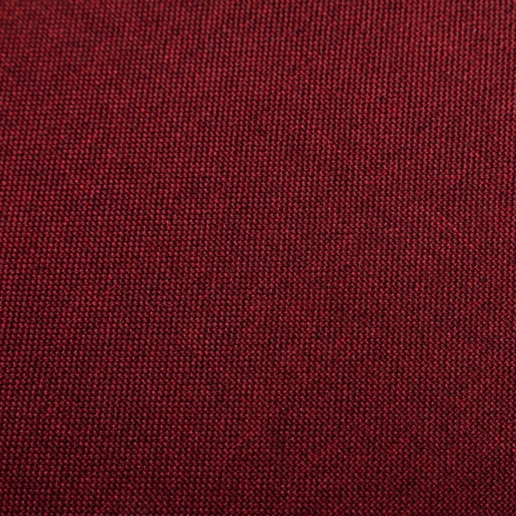 vidaXL Tabourets de bar lot de 2 rouge bordeaux tissu