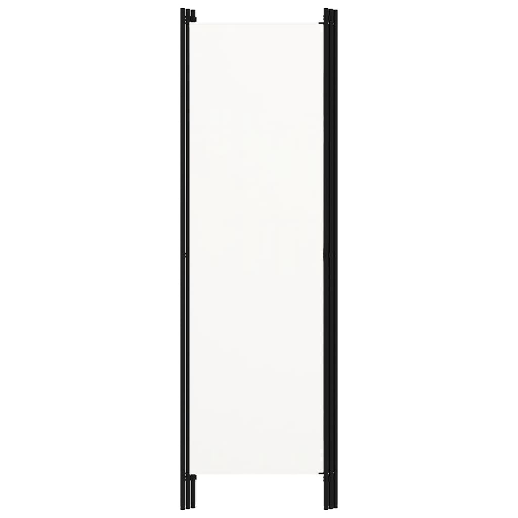 vidaXL Cloison de séparation 3 panneaux Blanc 150x180 cm
