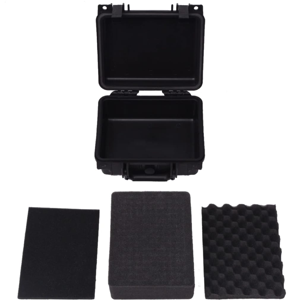 vidaXL Boîte de protection pour équipement 27 x 24,6 x 12,4 cm noir
