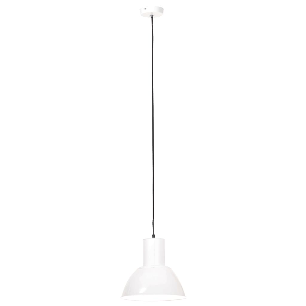 vidaXL Lampe suspendue 25 W Blanc Rond 28,5 cm E27