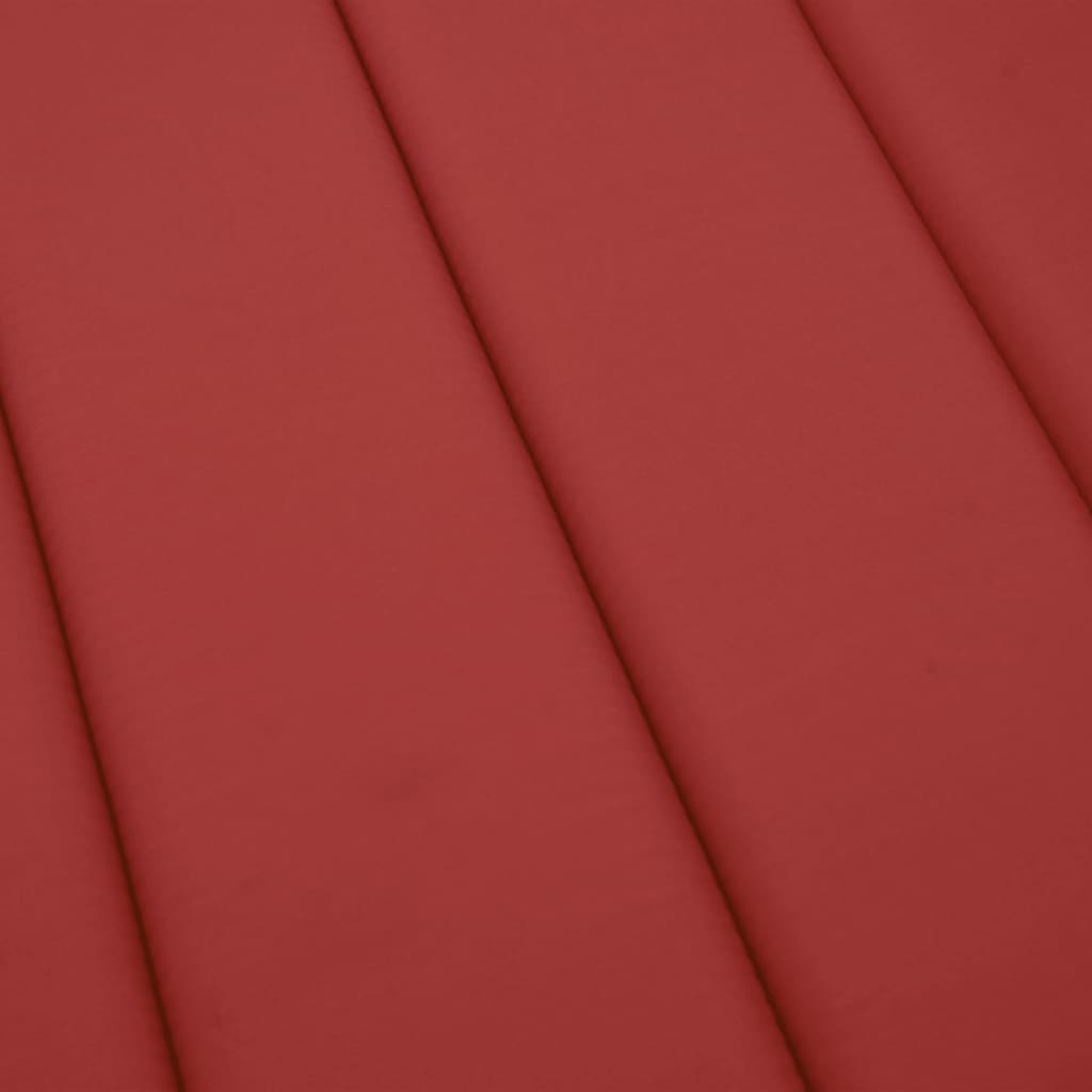 vidaXL Coussin de chaise longue rouge 200x70x3 cm tissu oxford