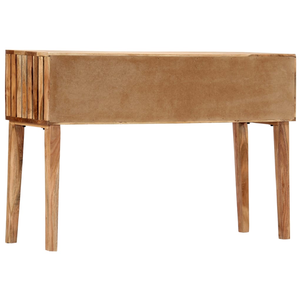 vidaXL Table console 120 x 35 x 76 cm Bois d'acacia massif