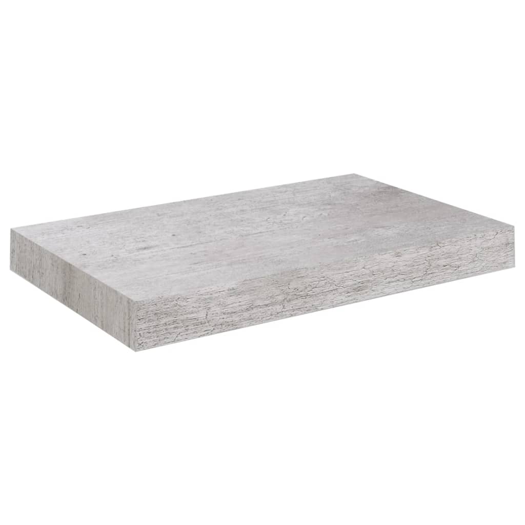 vidaXL Étagère murale flottante gris béton 23x23,5x3,8 cm MDF