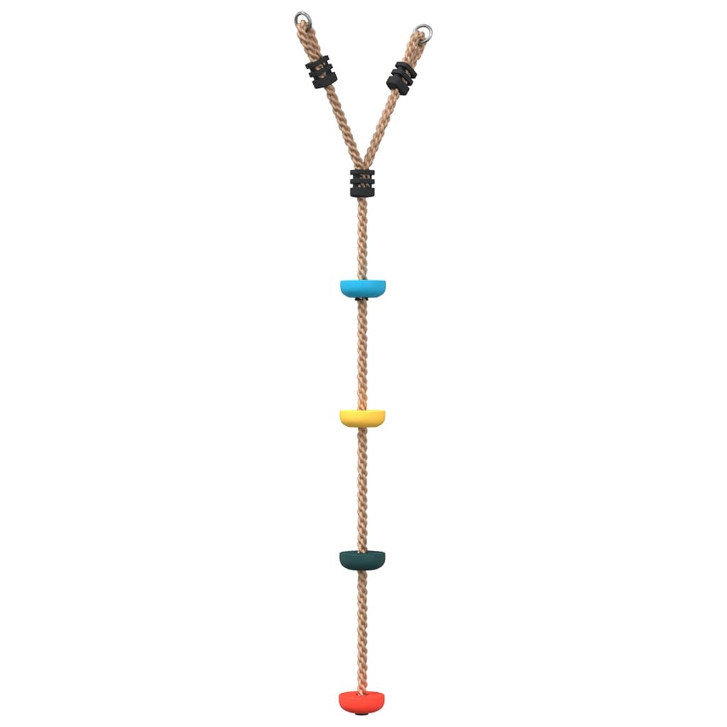 vidaXL Balançoire à câble à disque d'enfants et 4 marches multicolore