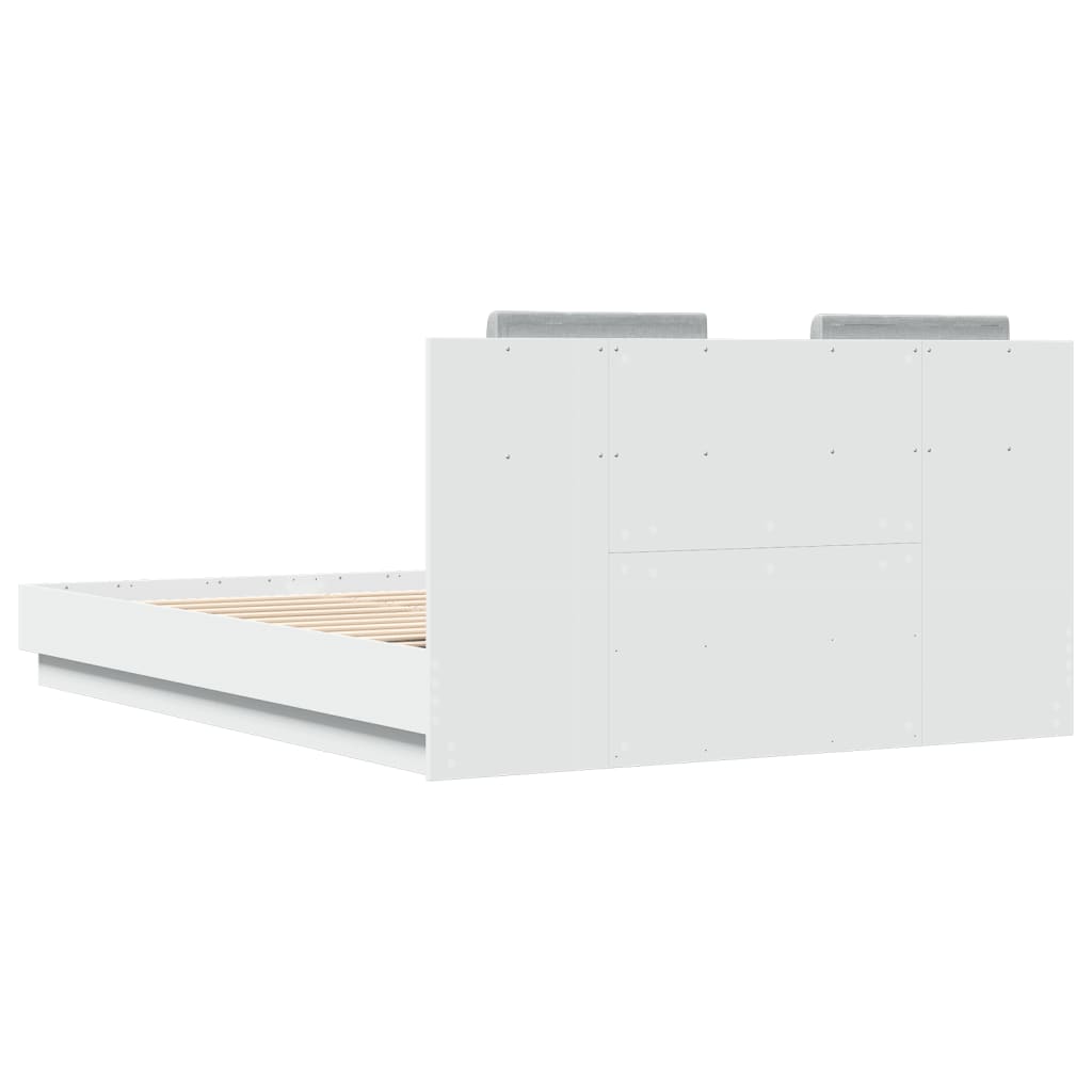 vidaXL Cadre de lit sans matelas blanc 120x200 cm