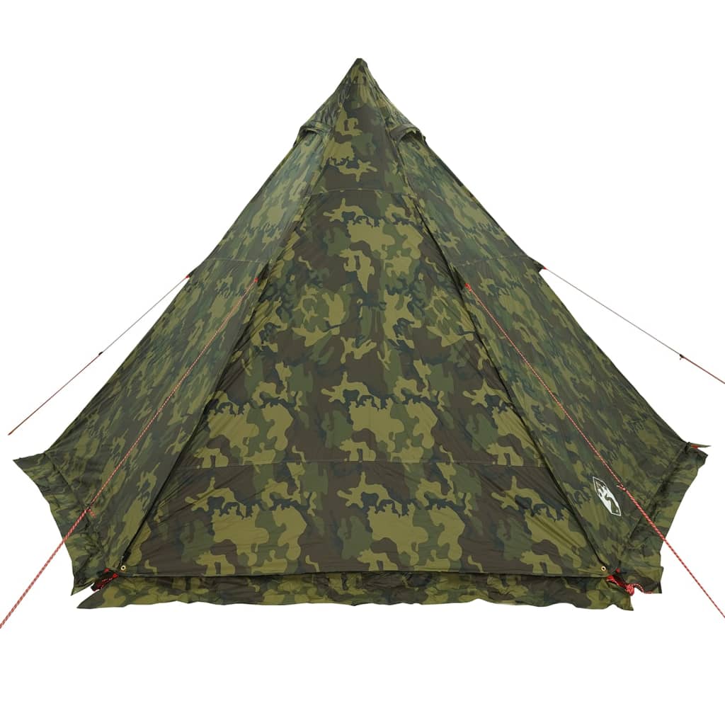 vidaXL Tente familiale tipi 6 personnes camouflage imperméable