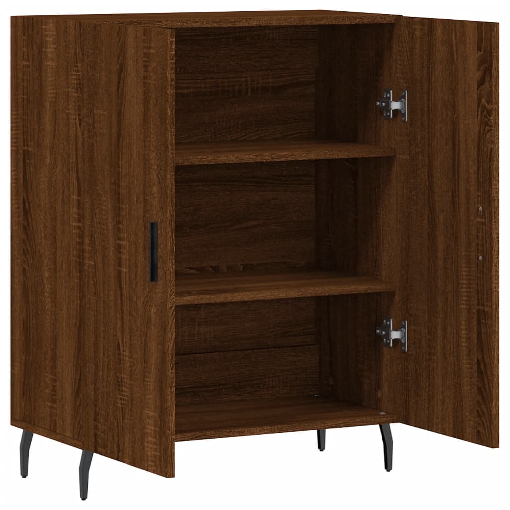 vidaXL Buffet chêne marron 69,5x34x90 cm bois d'ingénierie