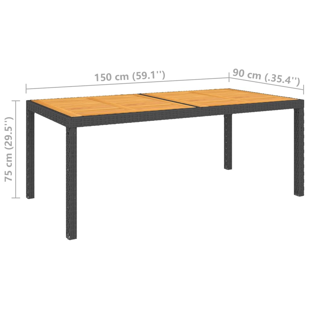 vidaXL Ensemble à manger d'extérieur 5pcs avec coussins Résine tressée