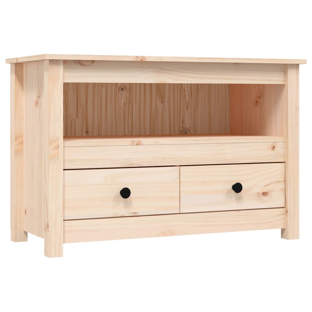 vidaXL Meuble TV 79x35x52 cm Bois de pin massif