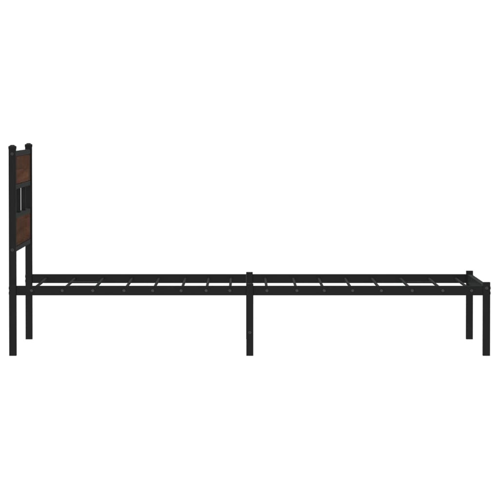 vidaXL Cadre de lit sans matelas avec tête de lit 107x203 cm