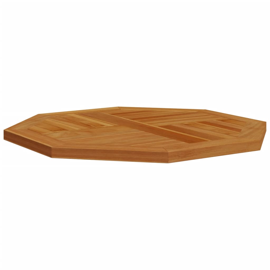 vidaXL Dessus de table 70x70x2,5 cm octogonal bois de teck massif