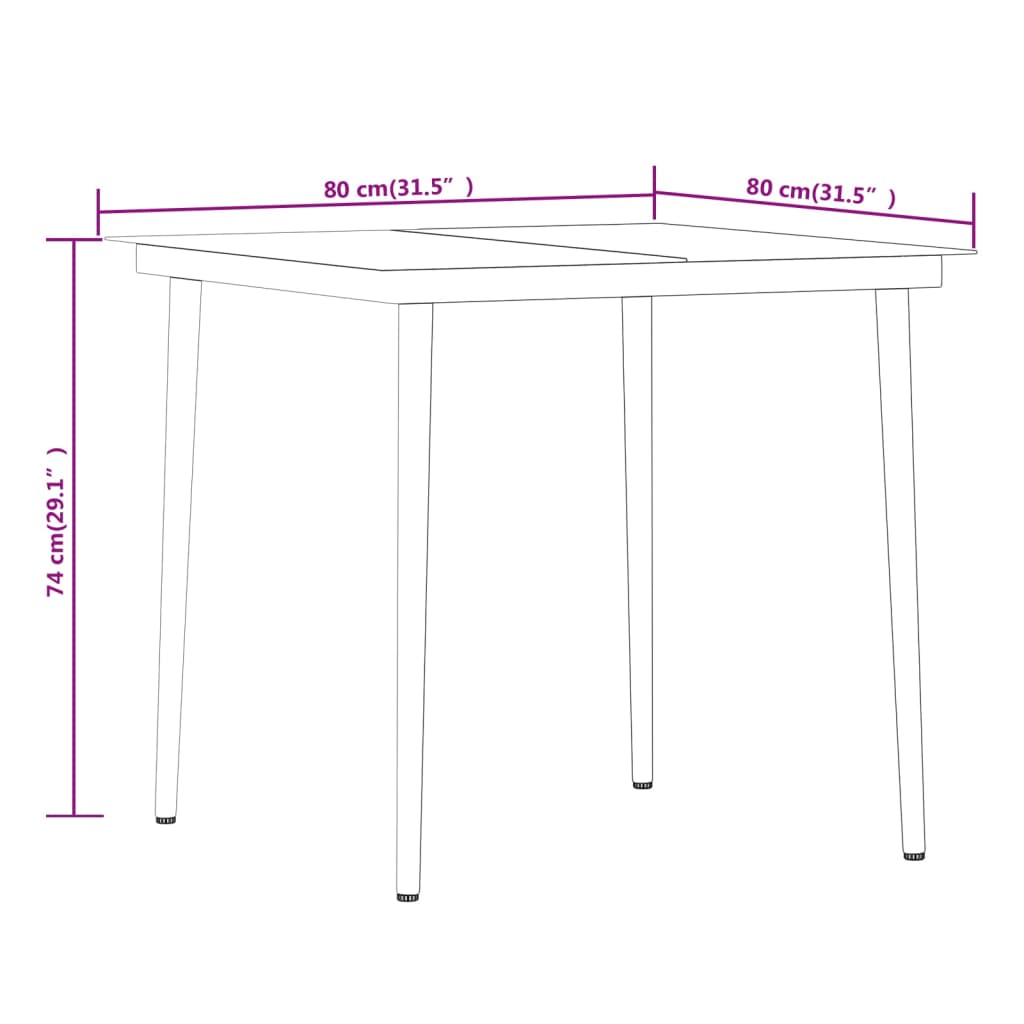 vidaXL Ensemble à manger de jardin avec coussins 5 pcs Gris