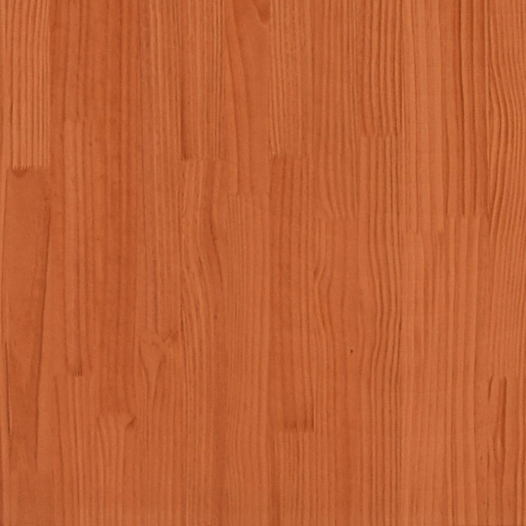 vidaXL Lit superposé cire marron 90x190 cm bois de pin massif